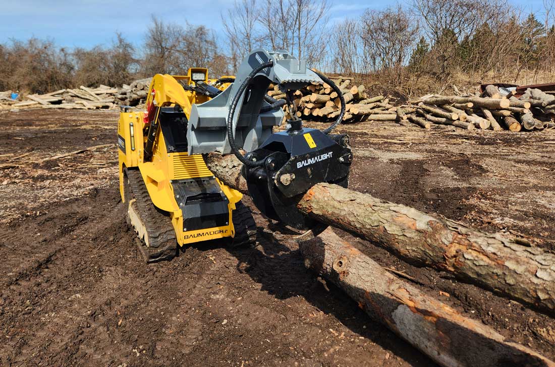 baumalight lmh316g in log clearing action