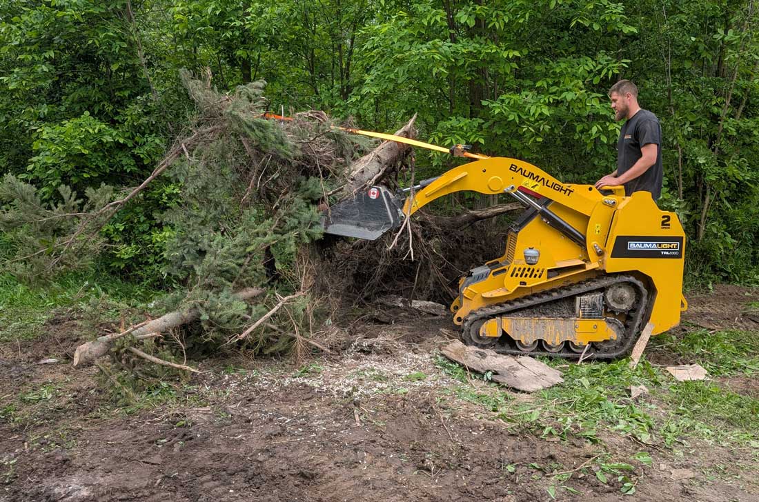 baumalight trl630d with joystick hydraulic controls