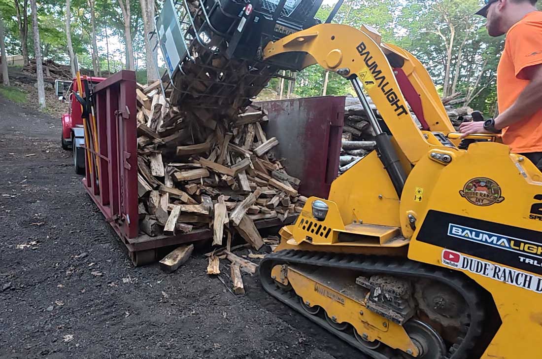 Chargement du TRL630D dans une remorque fermée