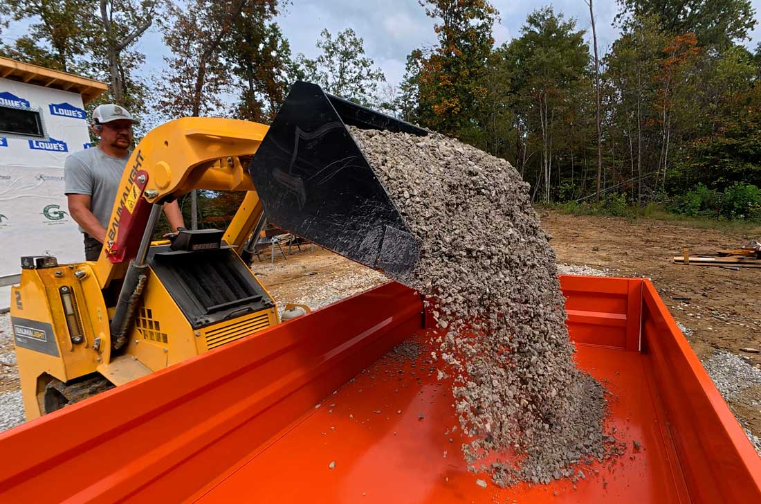 trl630d with bucket at construction work