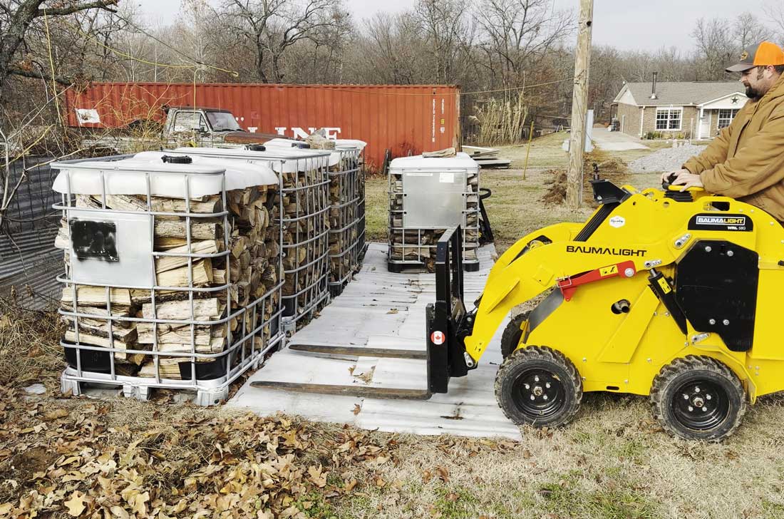 Fourches Martatch fixées sur Baumalight WRL58G