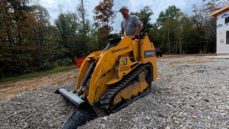 trl630d clearing ground in construction area