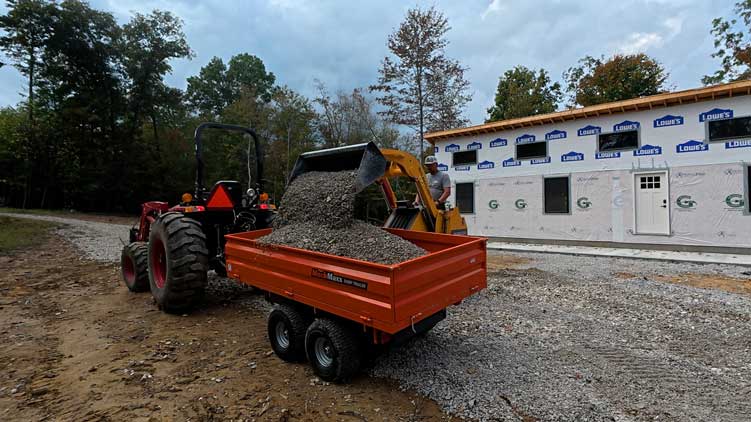 trl630d mini skid steer on site