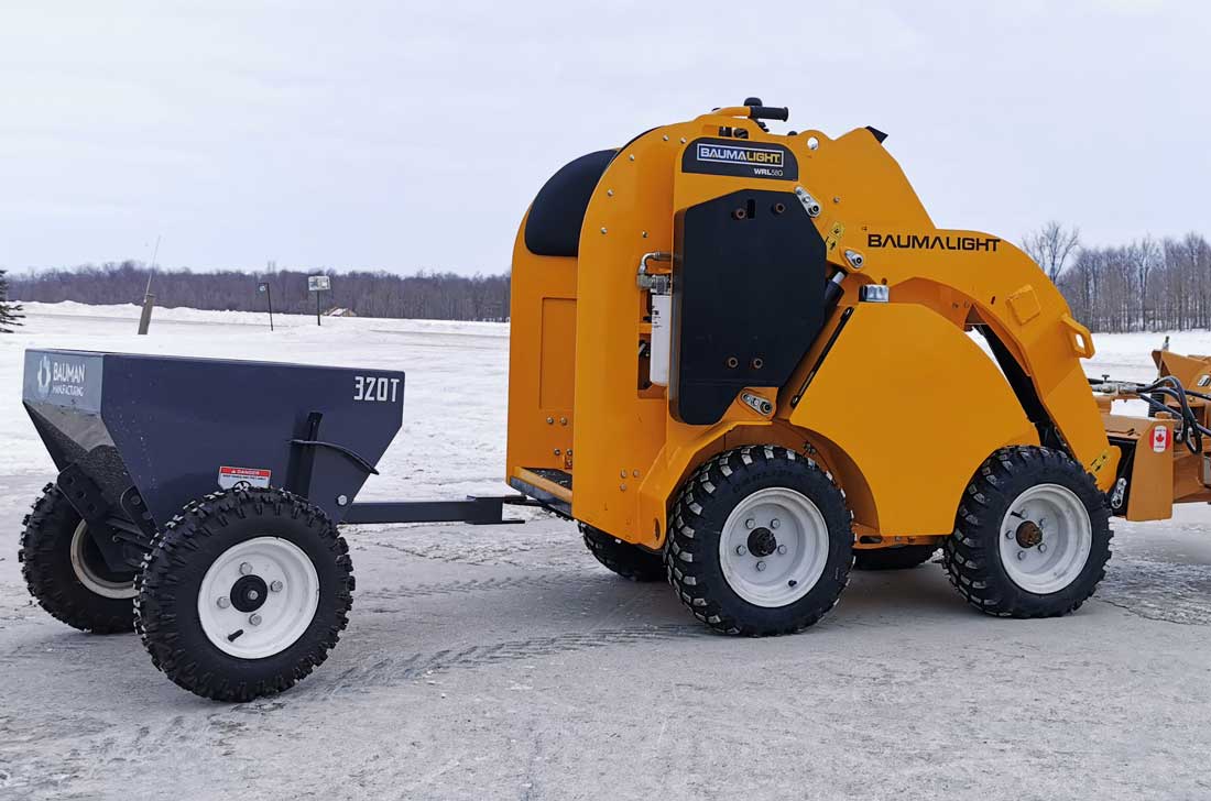 WRL58G mini skidsteer with drop sander