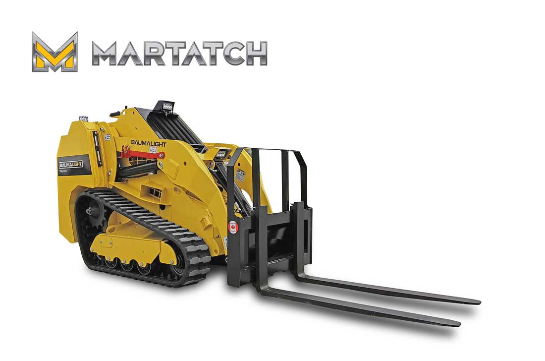 Baumalight mini skidsteer with forks