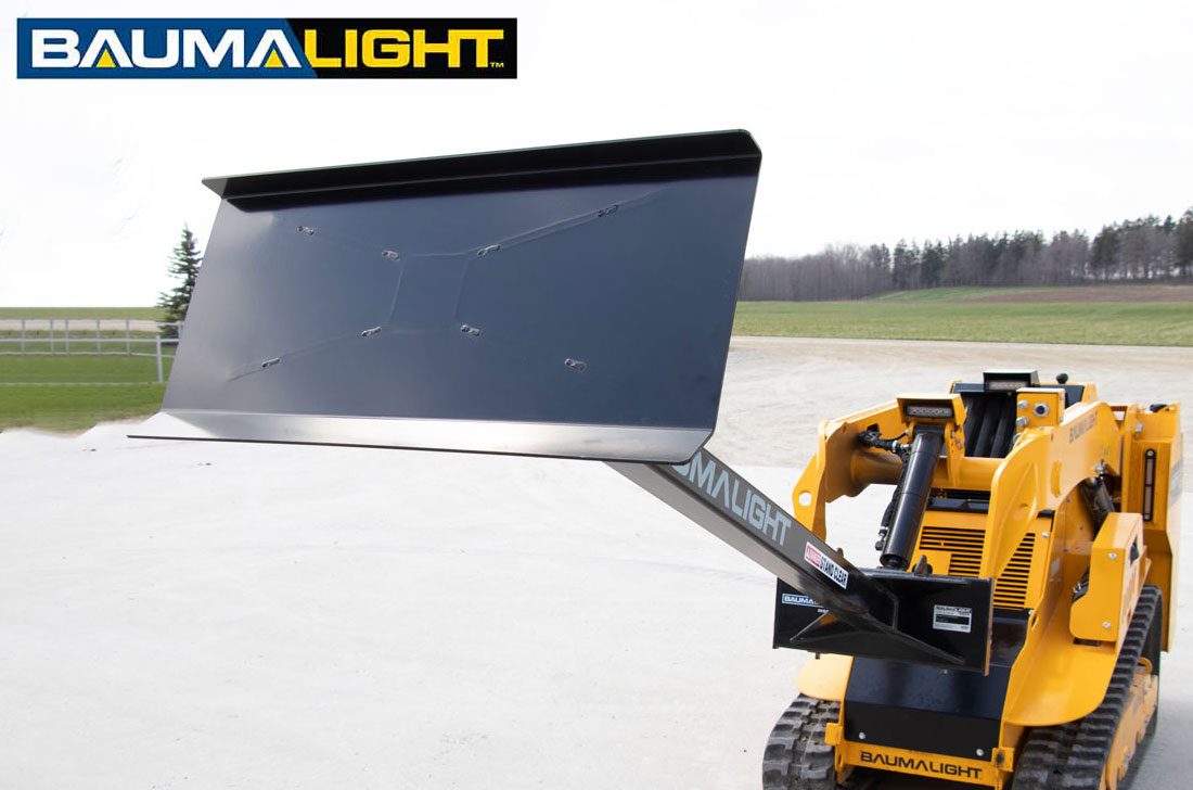 Baumalight MSPA07 Heaping Tool Attachment on Mini Skid Steer