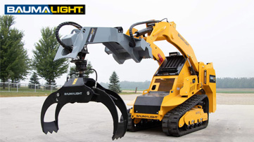 lmr316g mounted on baumalight mini skidsteer