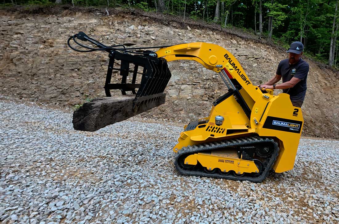 trl630d avec grappin à débris martatch