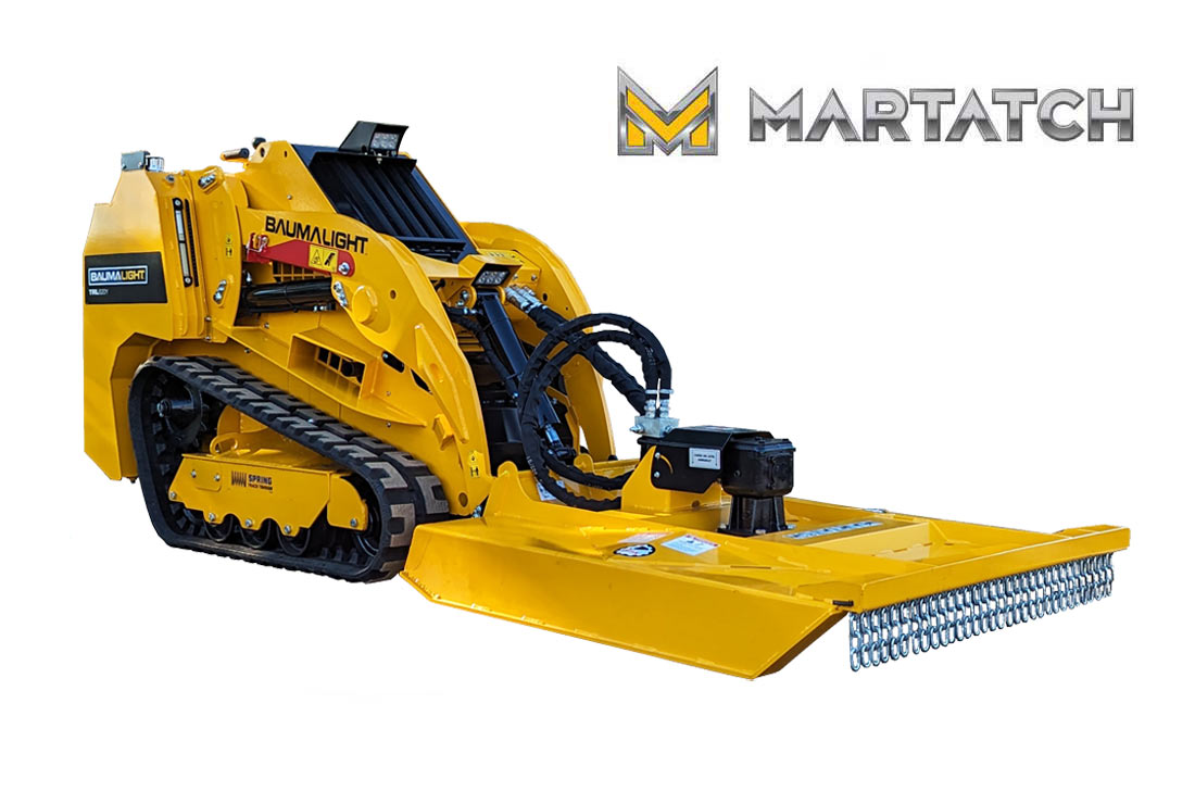 Martach rotary mower for mini skidsteers