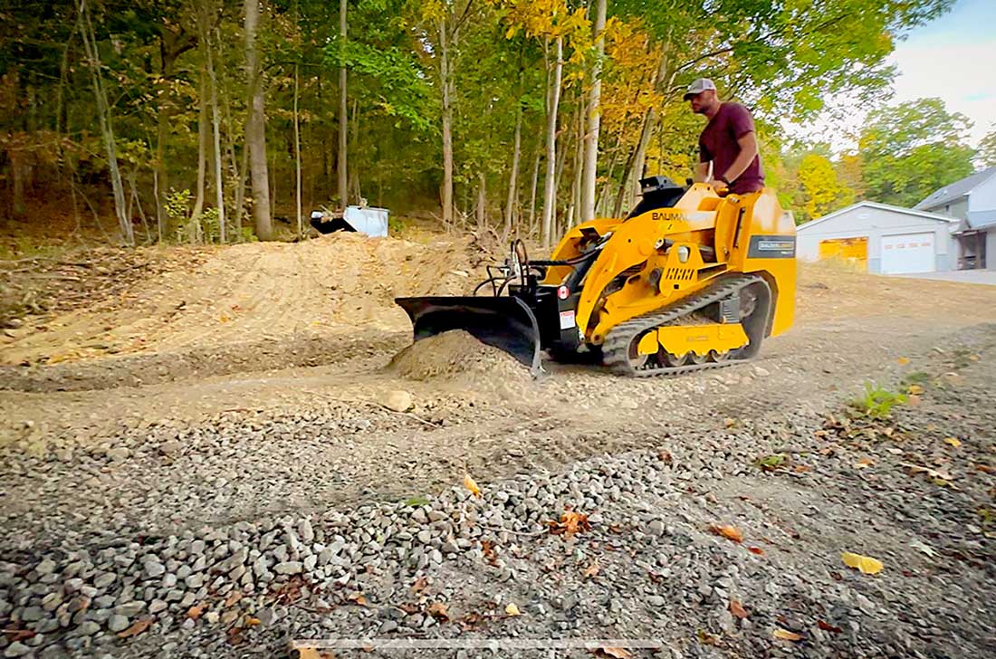 martatch dozer blade on mini skidsteer