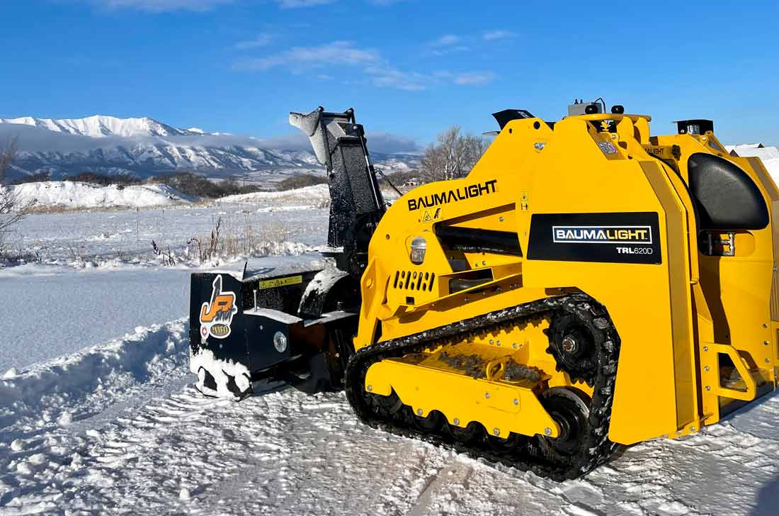 Wifo snow blower for mini skidsteers