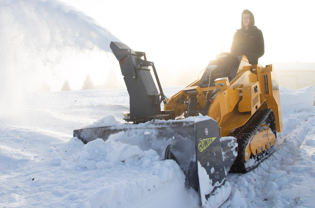 wifo snow blower for mini skidsteer