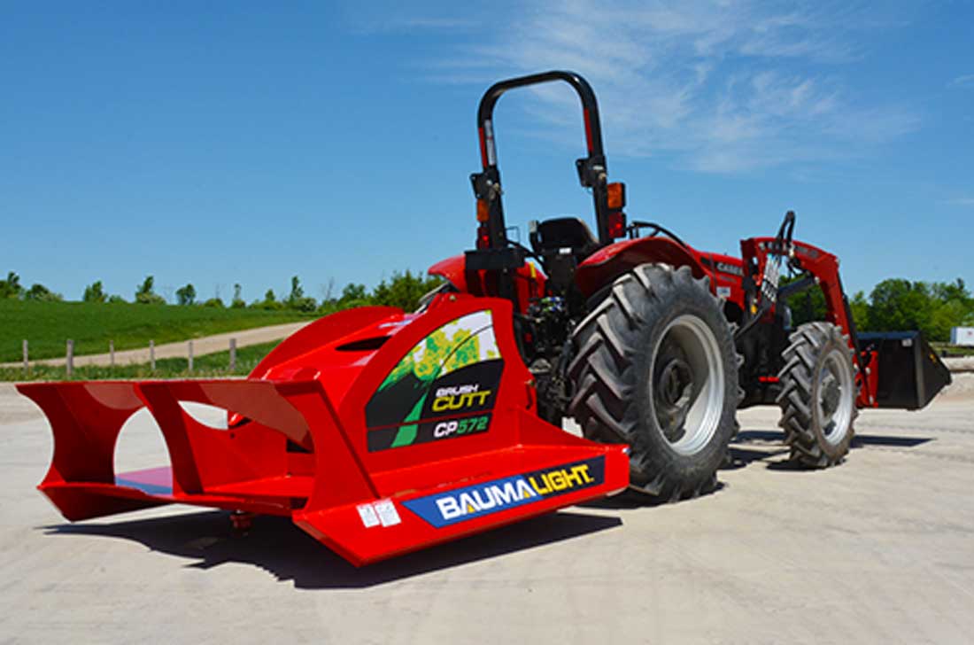 Baumalight brush Cutt mounted on tractor