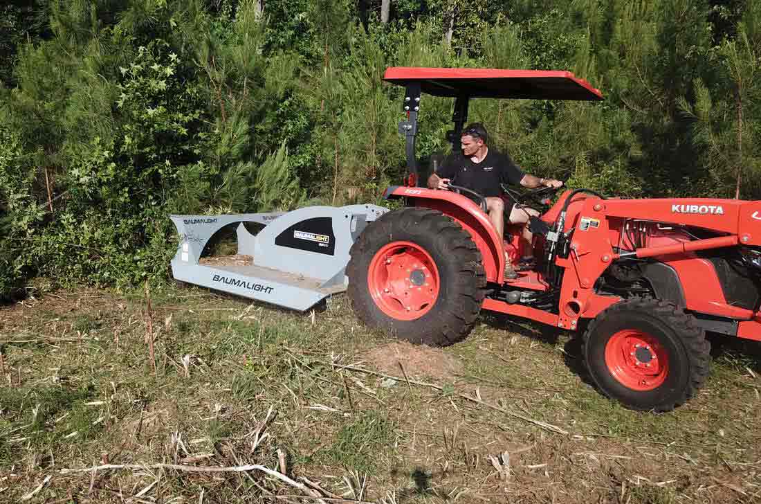 CP572 clearing taller and heavier brush