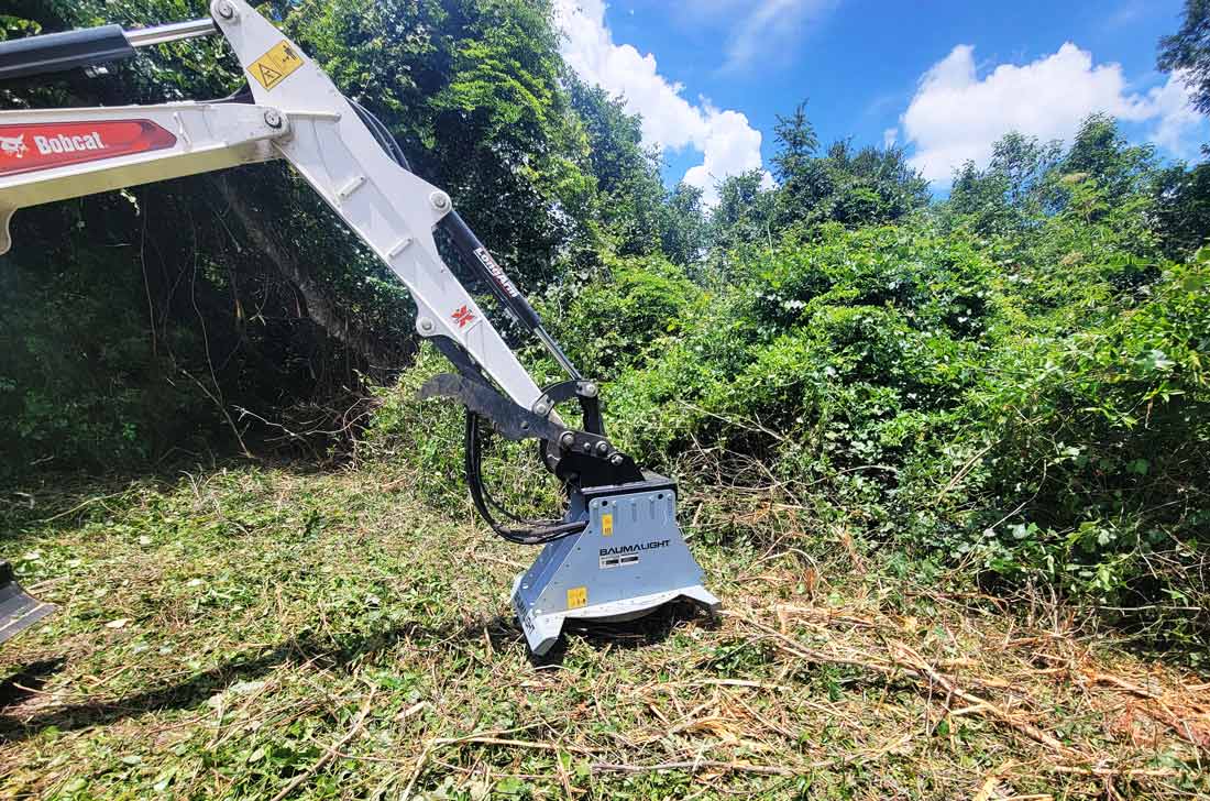 cxc530 mini excavator rotary brush cutter