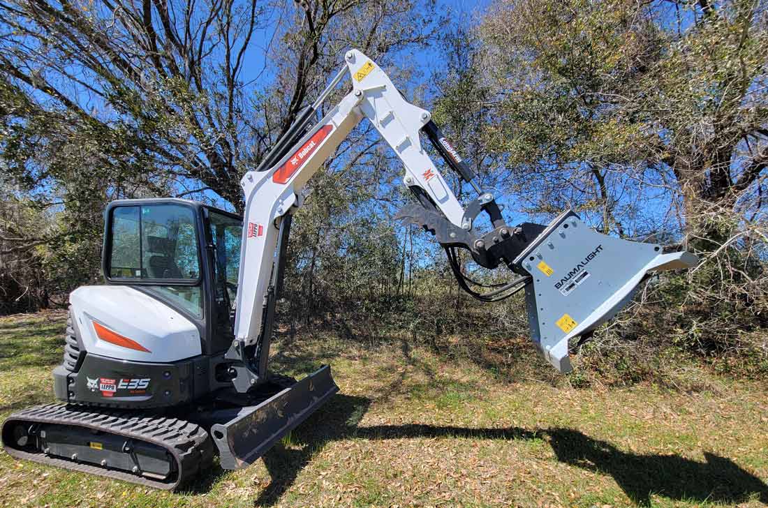 cxc530 mounted on bobcat e35 excavator