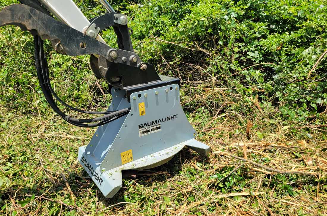 mulching with baumalight cxc530 cutter