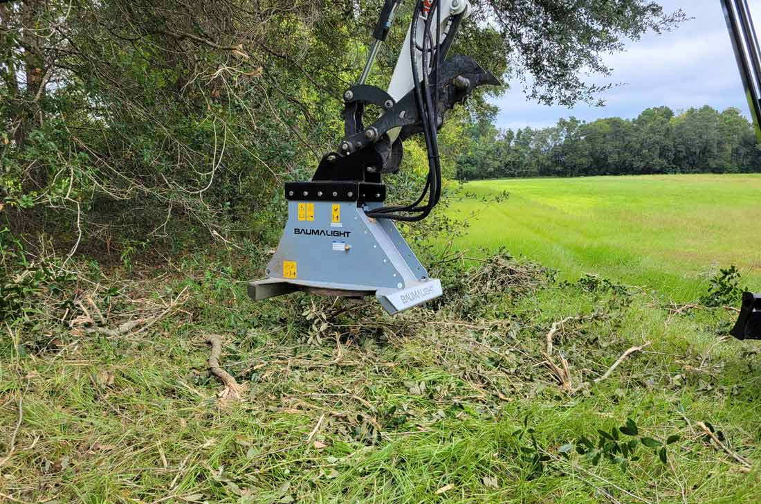 tri swing blades chop mulch brushes