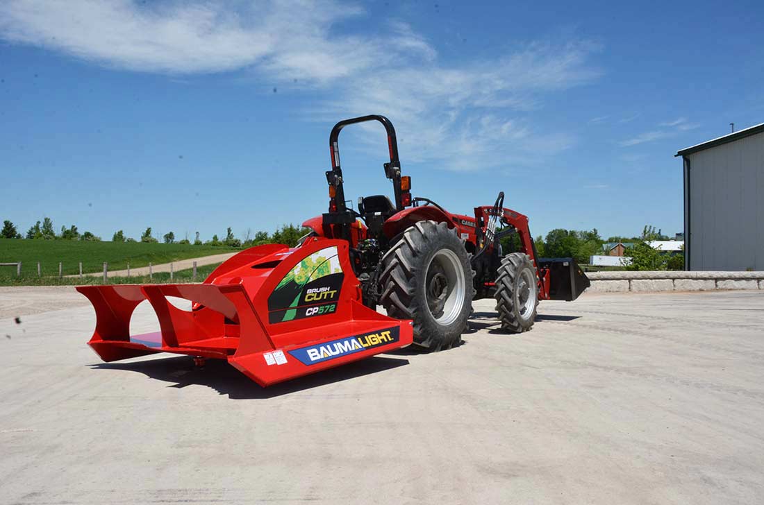 Baumalight brush Cutt mounted on tractor