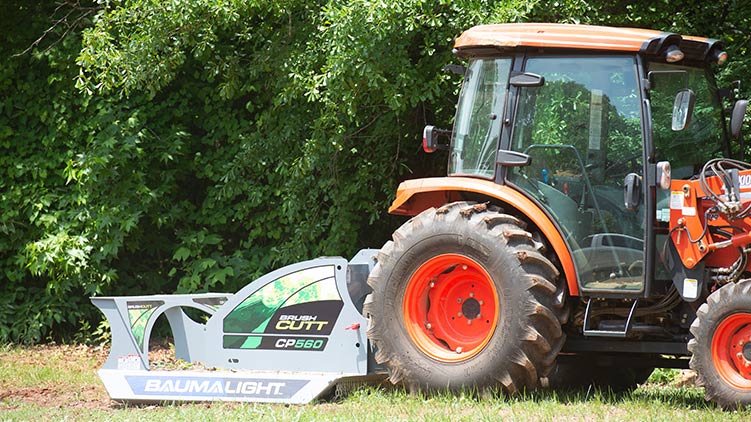 cutter on tractor