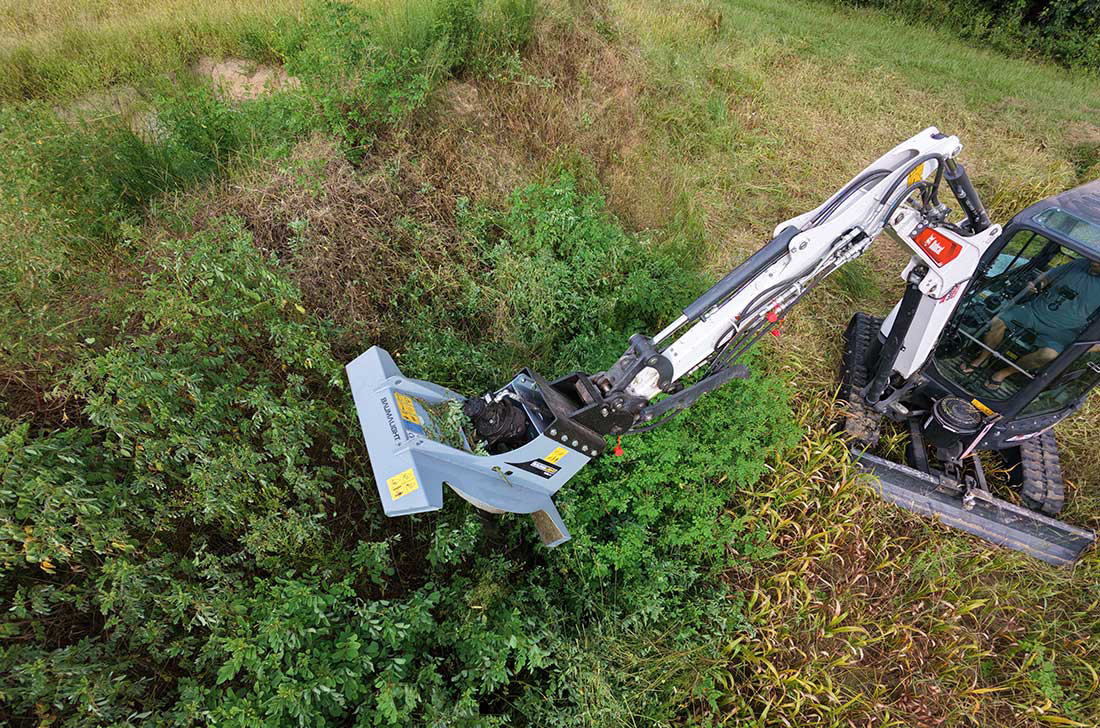 cxg336 mini excavator rotary brush cutter