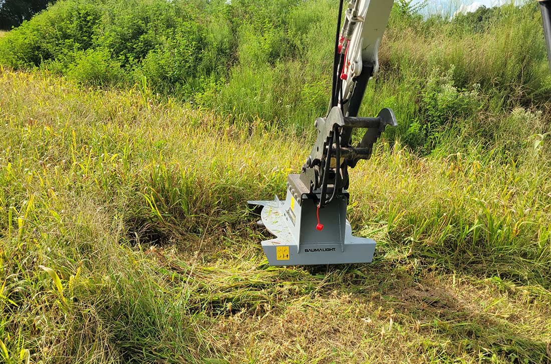 rotary brush cutter cxg336 clearing area