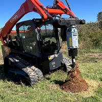 baumalight rc780 skid steer excavator auger