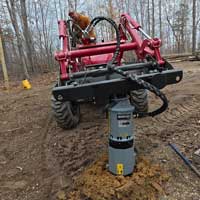 rc582 auger for post hole drilling