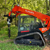 rc780 mounted on kubota tracked loader