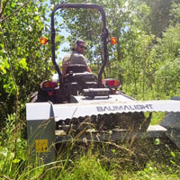 baumalight mp348 brush mulcher clearing bushes