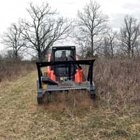 baumalight ms960 brush clearing on hillside