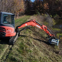 baumalight mulcher for mini excavator