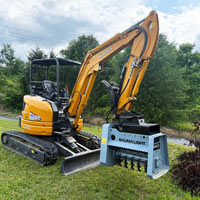 baumalight mx230 mini excavator mulching head