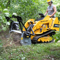 ms530m in brush mulcher action