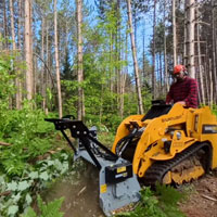 ms530m in heavy brush clearing action