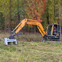 mx330 fixed tooth mulcher in action