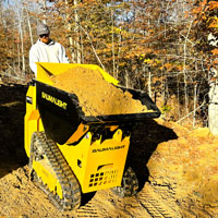 filling up dt515rh mini dumper