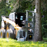 fbs752 feller buncher with buncher arm