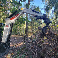 baumalight lxr524g forestry attachment in action