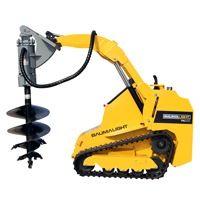 Baumalight mini skidsteer with auger