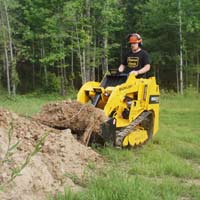 baumalight trl630d loading soil with bucket