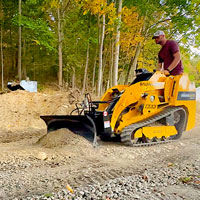 martatch dozer blade on mini skidsteer