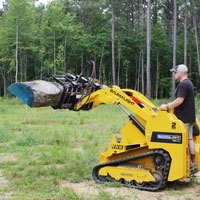 baumalight trl630d log grapple loading large log