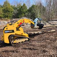 trl630d skidsteer with log grapple