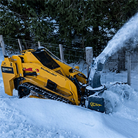 trl740y mini skidsteer with snow blower