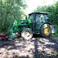 p40 power packed attached to tractor