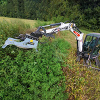 cxg336 mini excavator rotary brush cutters
