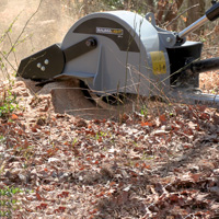 3p24 stump grinder with floating deflector