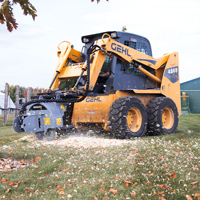 S18 stump grinder in action