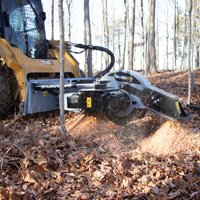 S28 Stump grinder in action